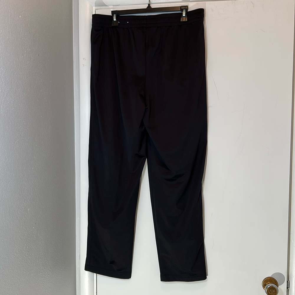 TEK Gear Black Piped Tricot Fleece Lined Training Pants Large NWOT - Picture 5 of 11